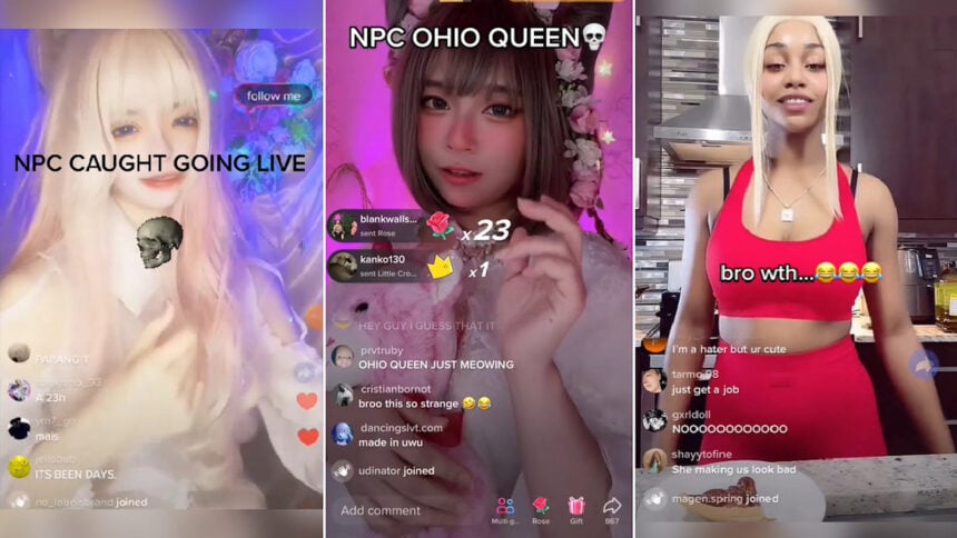 NPC streamers, TikTok AI, viral TikTok trends