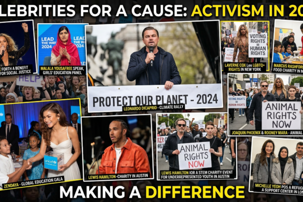 celebrity activism examples 2024