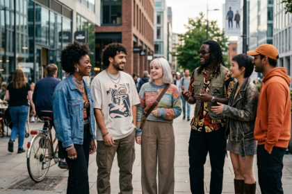 Celebrity influencers showcasing emerging celebrity trends 2024